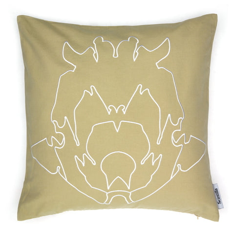 Stoneflower Cushion Tan